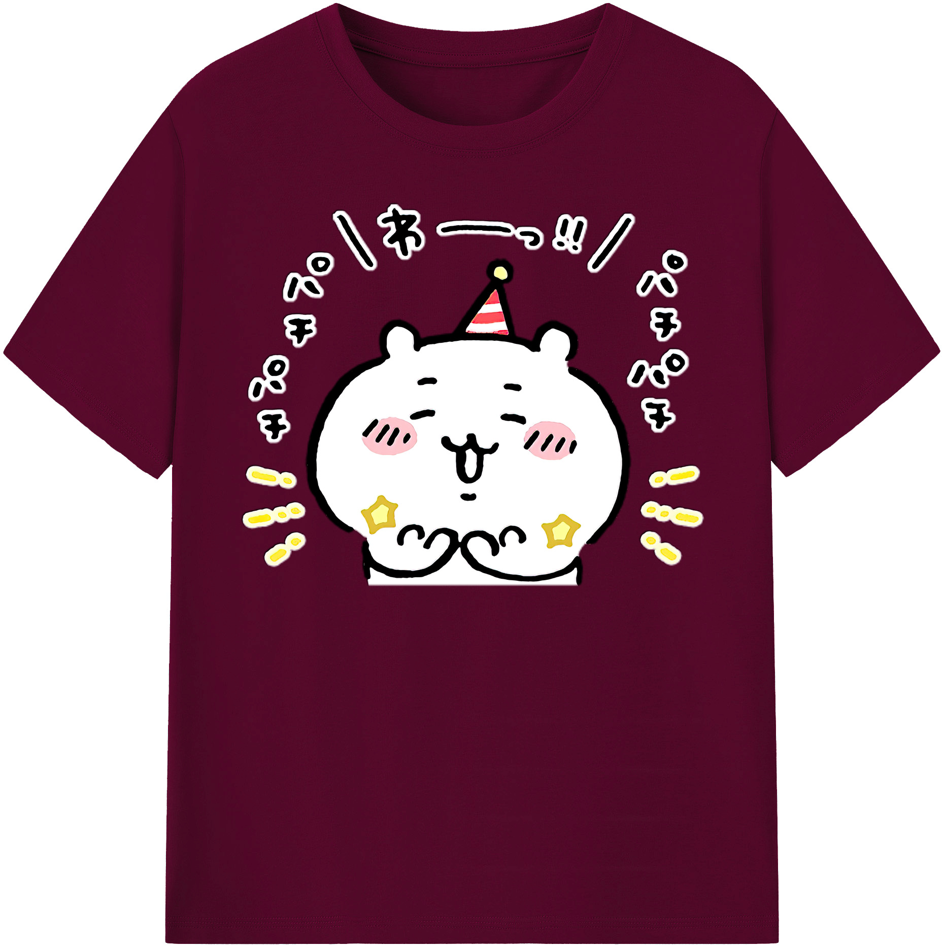 （画像用） ちいかわ ちいかわ Chii-kawa chiikawa レディースカジュアルプリントTシャツ（綿100％）